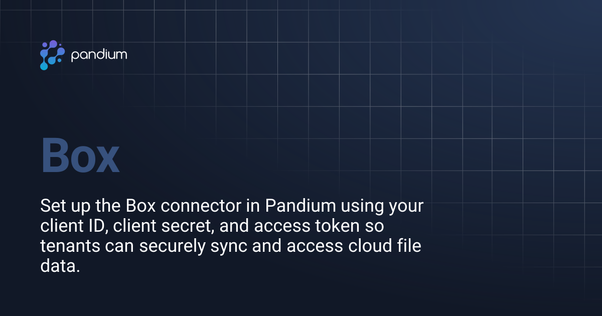 Box | Pandium Docs