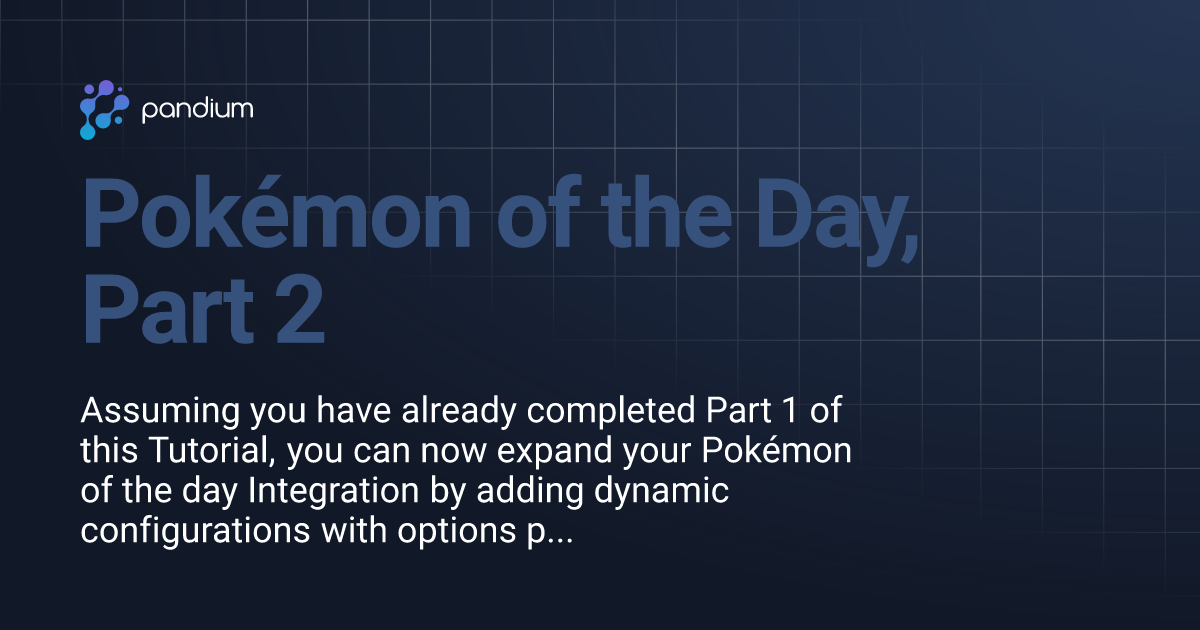 Pokémon of the Day, Part 2 Pandium Docs