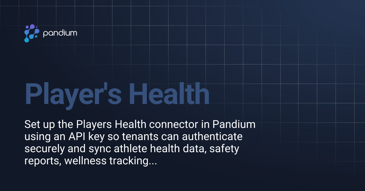 Player's Health | Pandium Docs