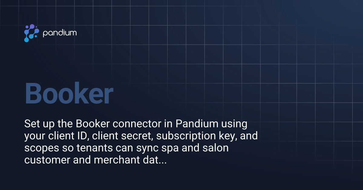 Booker | Pandium Docs
