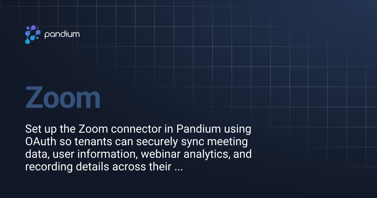 Zoom | Pandium Docs